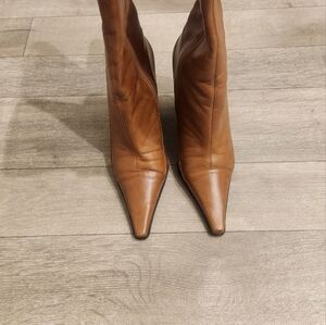 Michael Kors, Helow Cognac Wedge boots